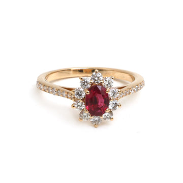 JPRG-5386/12789 Ruby Diamond Ring | 18K