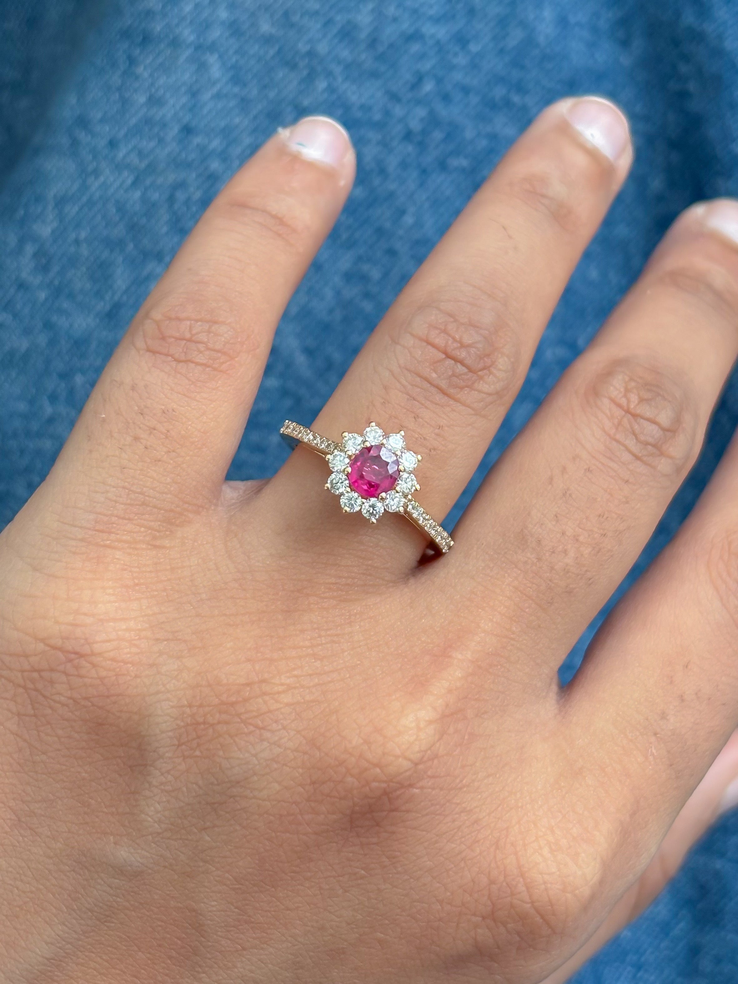 JPRG-5387/12790 Ruby Diamond Ring | 18K