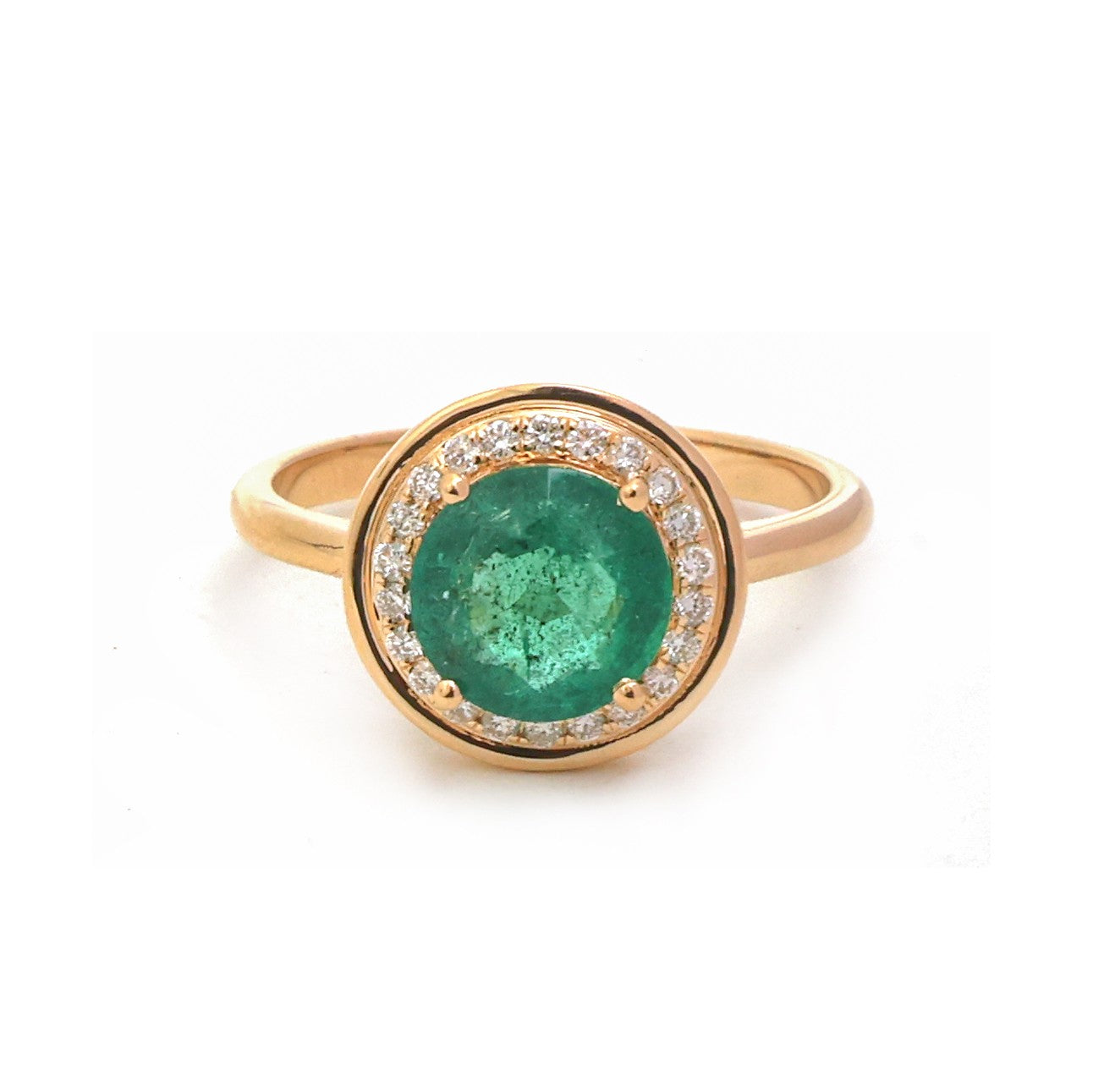 JPRG-5388/12791 Emerald Diamond Ring | 18K