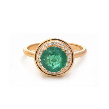 JPRG-5388/12791 Emerald Diamond Ring | 18K