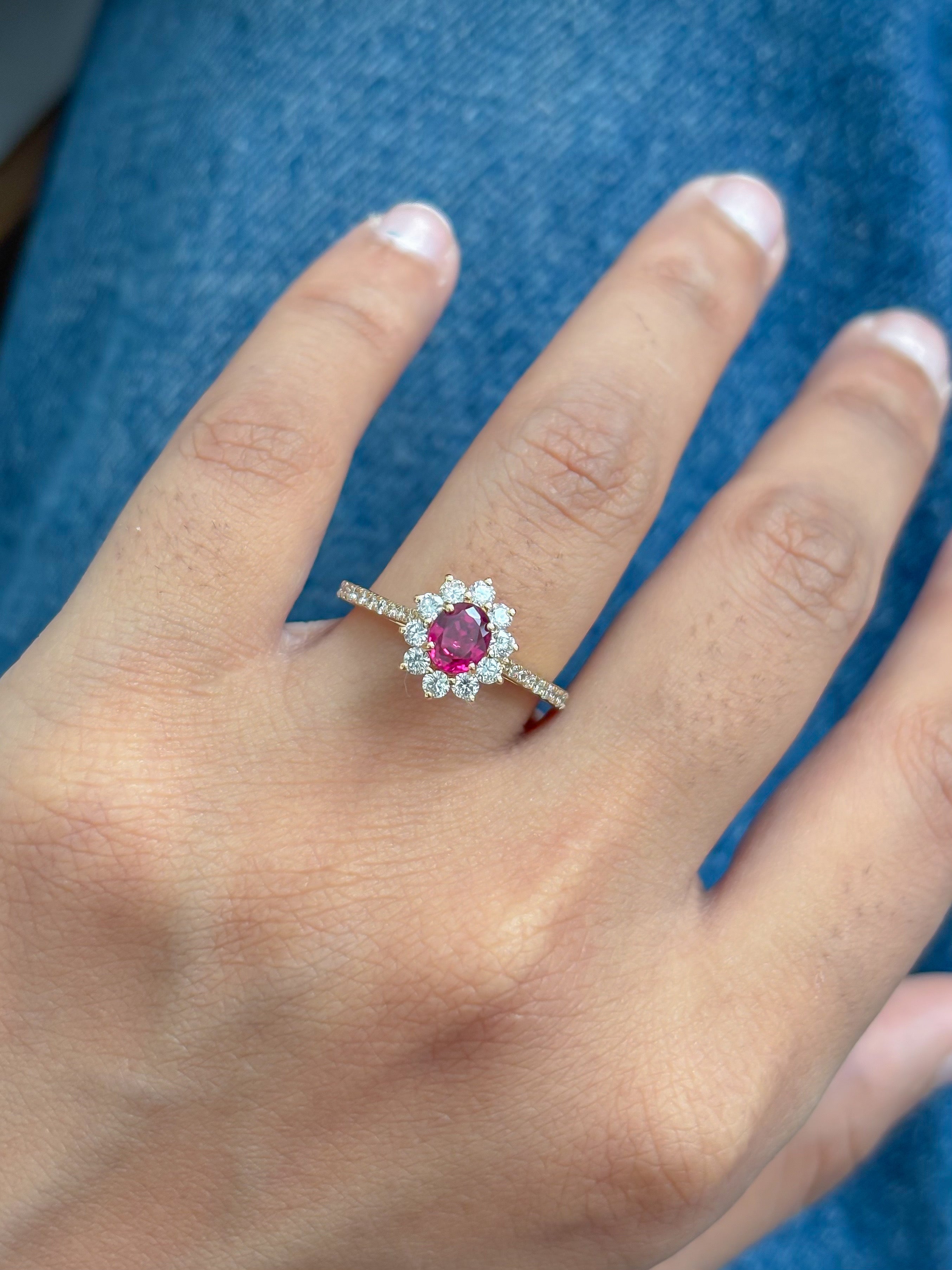 JPRG-5389/12792 Ruby Diamond Ring | 18K