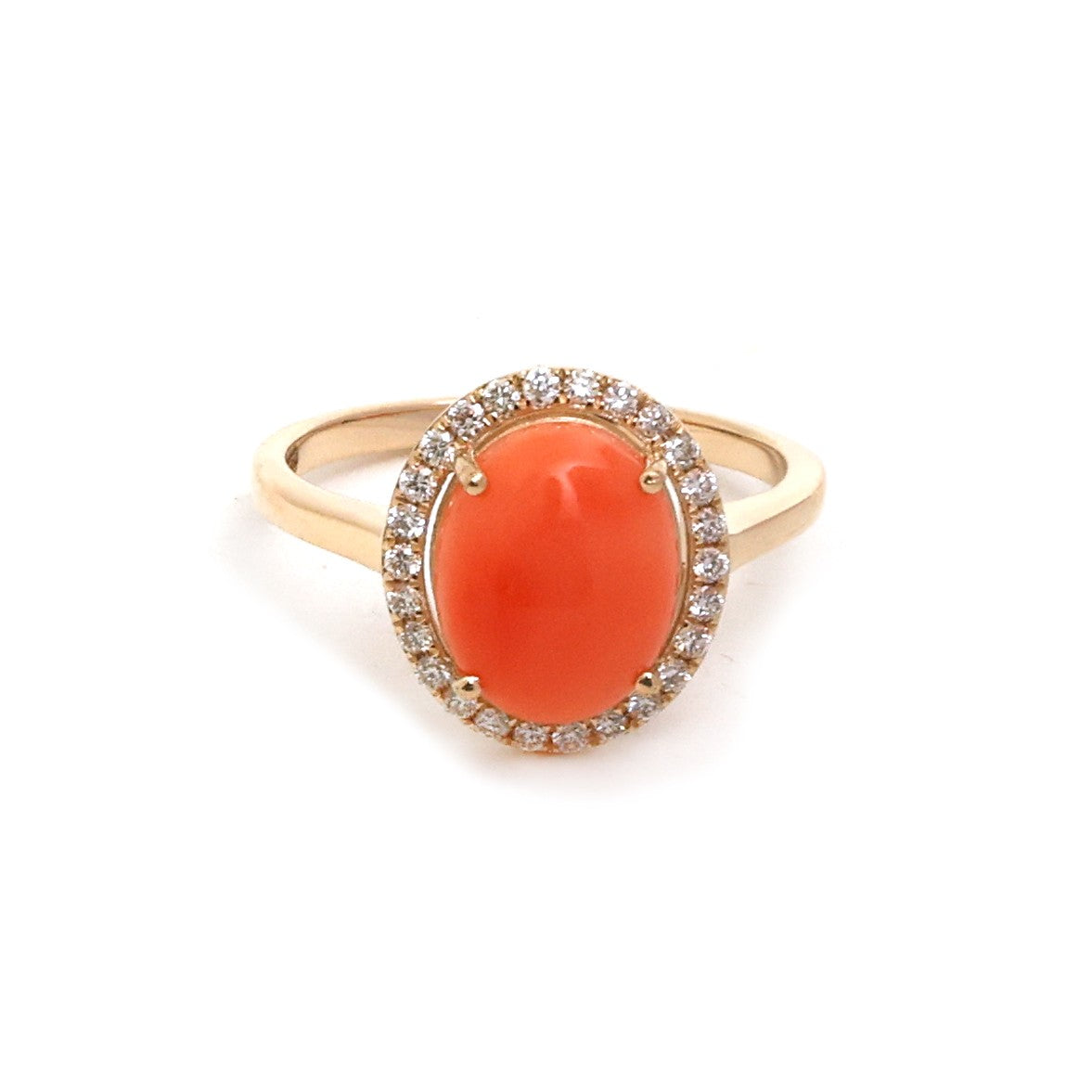 JPRG-5403/12822 Diamond Coral Ring | 14K