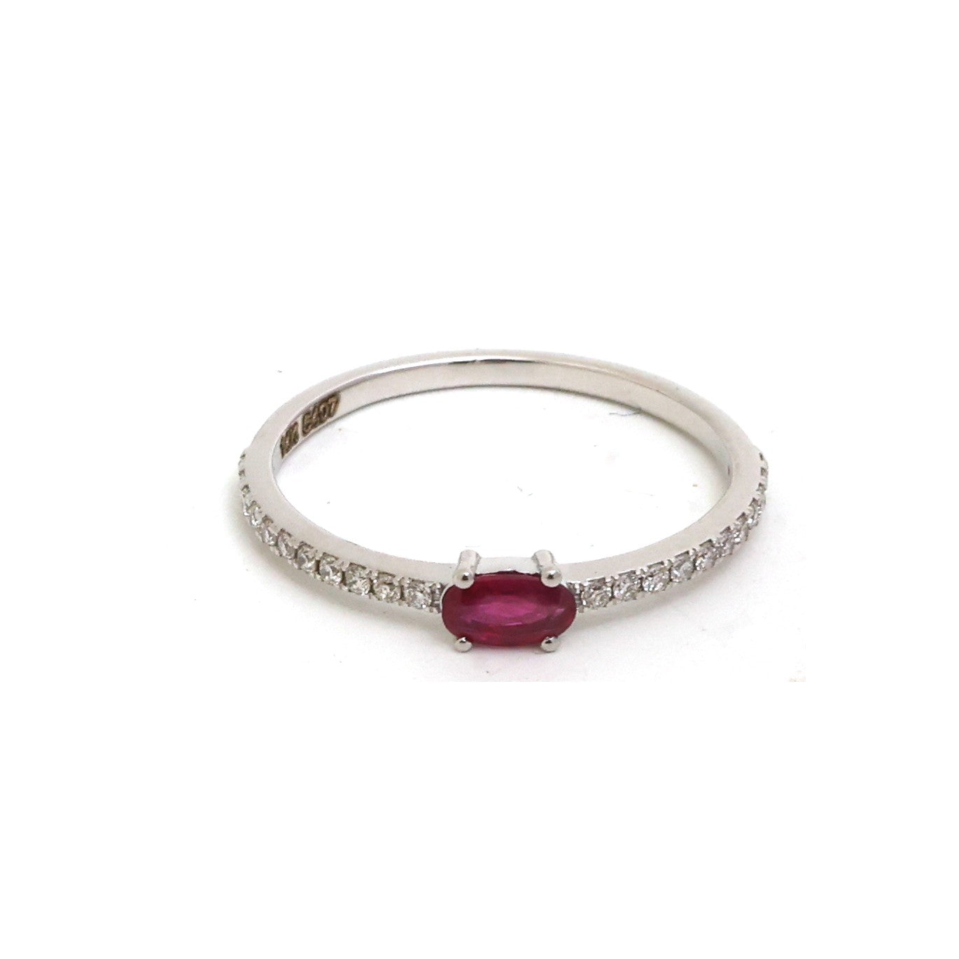 JPRG-5407/12826 Ruby Diamond Ring | 14K