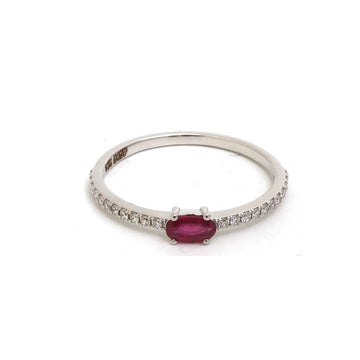 JPRG-5407/12826 Ruby Diamond Ring | 14K
