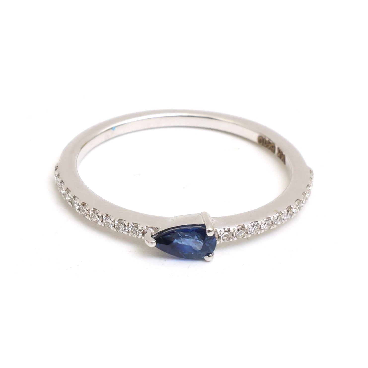 JPRG-5410/12829 Blue Sapphire Diamond Ring | 14K
