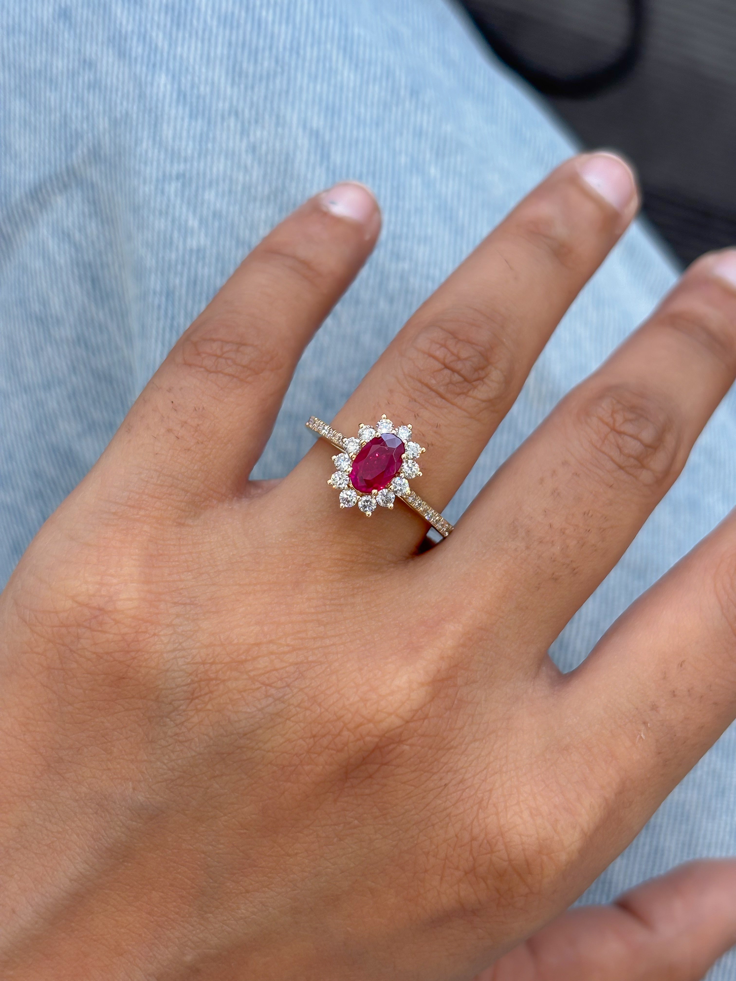 JPRG-5429/12882 Ruby Diamond Ring | 18K