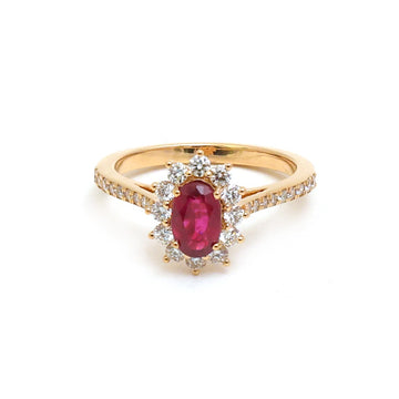 JPRG-5429/12882 Ruby Diamond Ring | 18K
