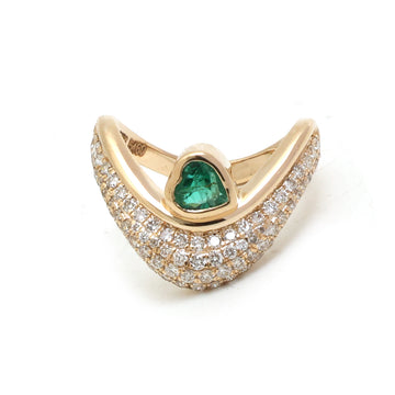 JPRG-5460/13017 Emerald Diamond Ring | 14K
