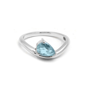 JPRG-5464/13021 Aquamarine Ring | 14K