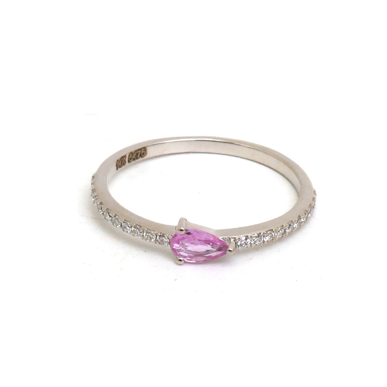 JPRG-5476/13049 Diamond Pink Sapphire Ring | 14K