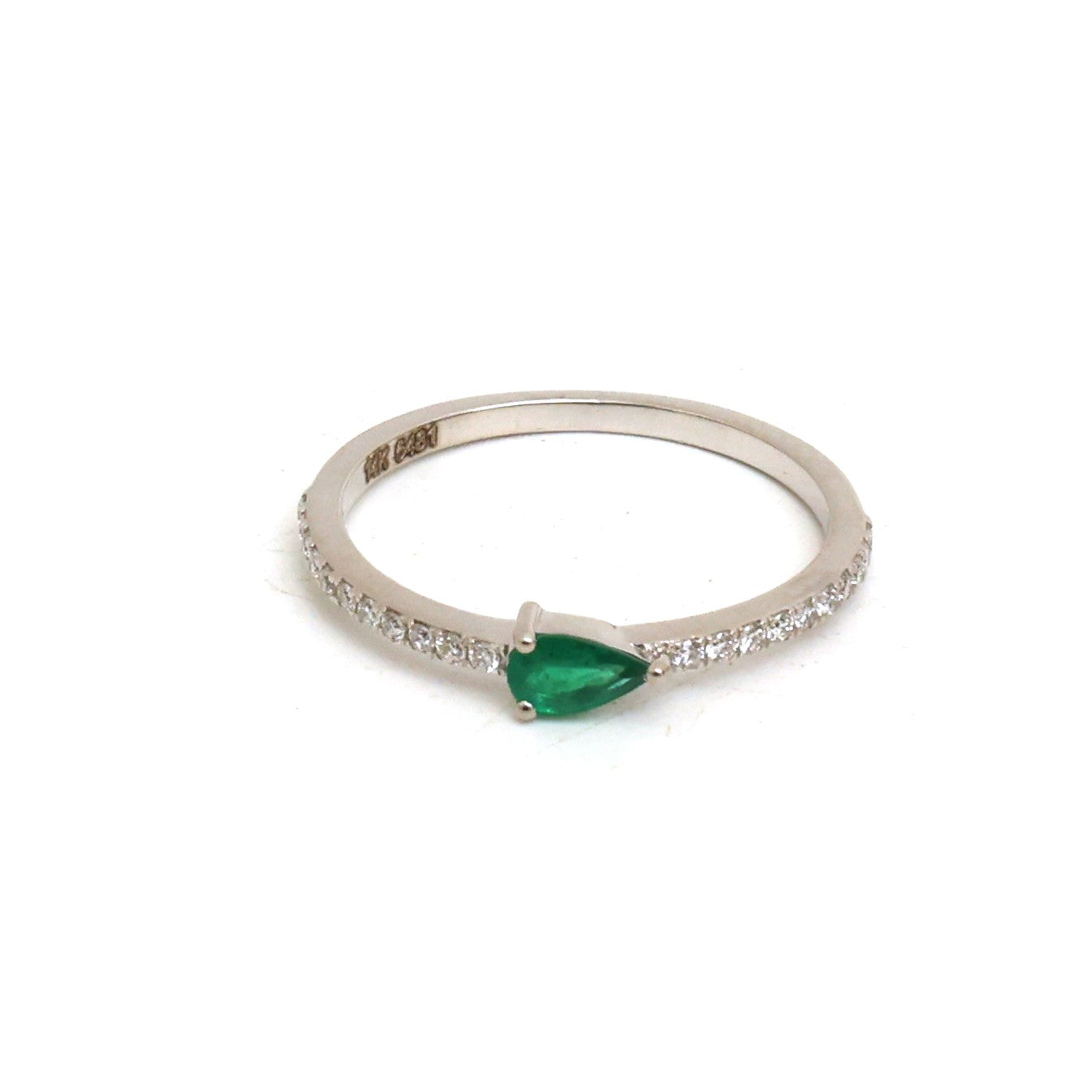 JPRG-5481/13054 Diamond Emerald Ring | 14K