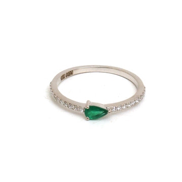 JPRG-5481/13054 Diamond Emerald Ring | 14K