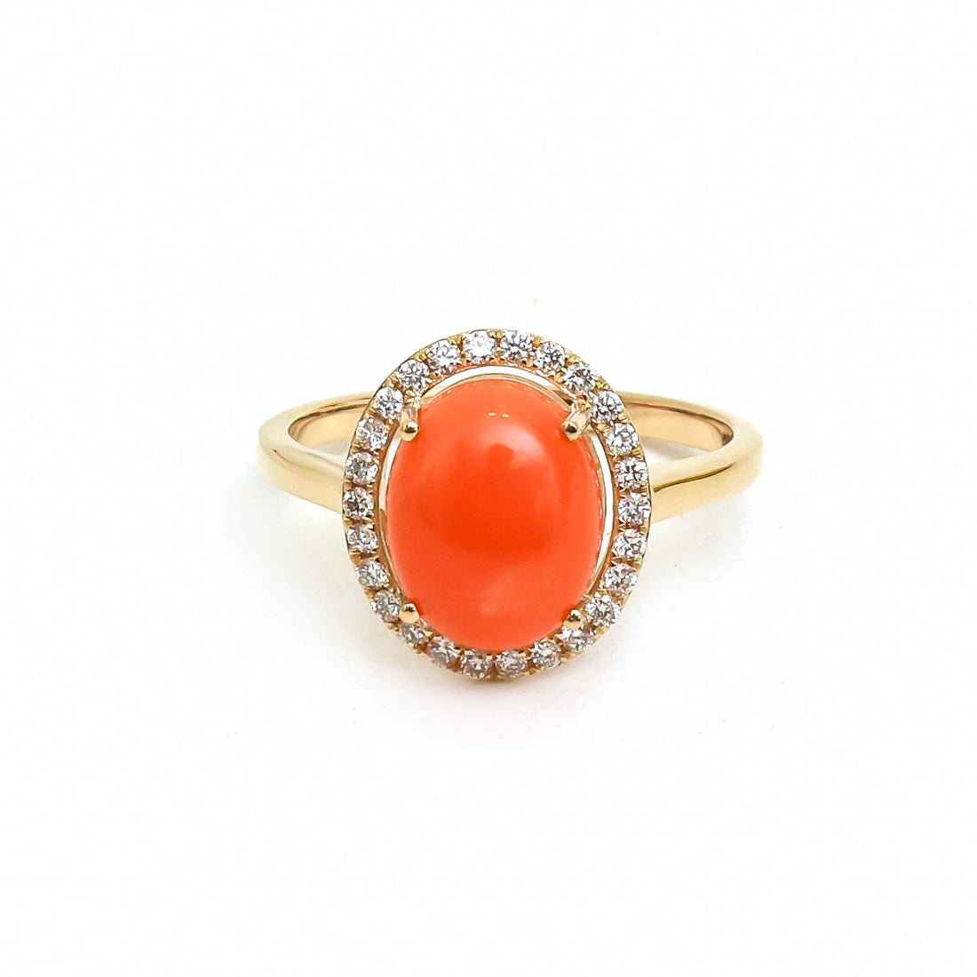 JPRG-5494/13067 Diamond Coral Ring | 14K