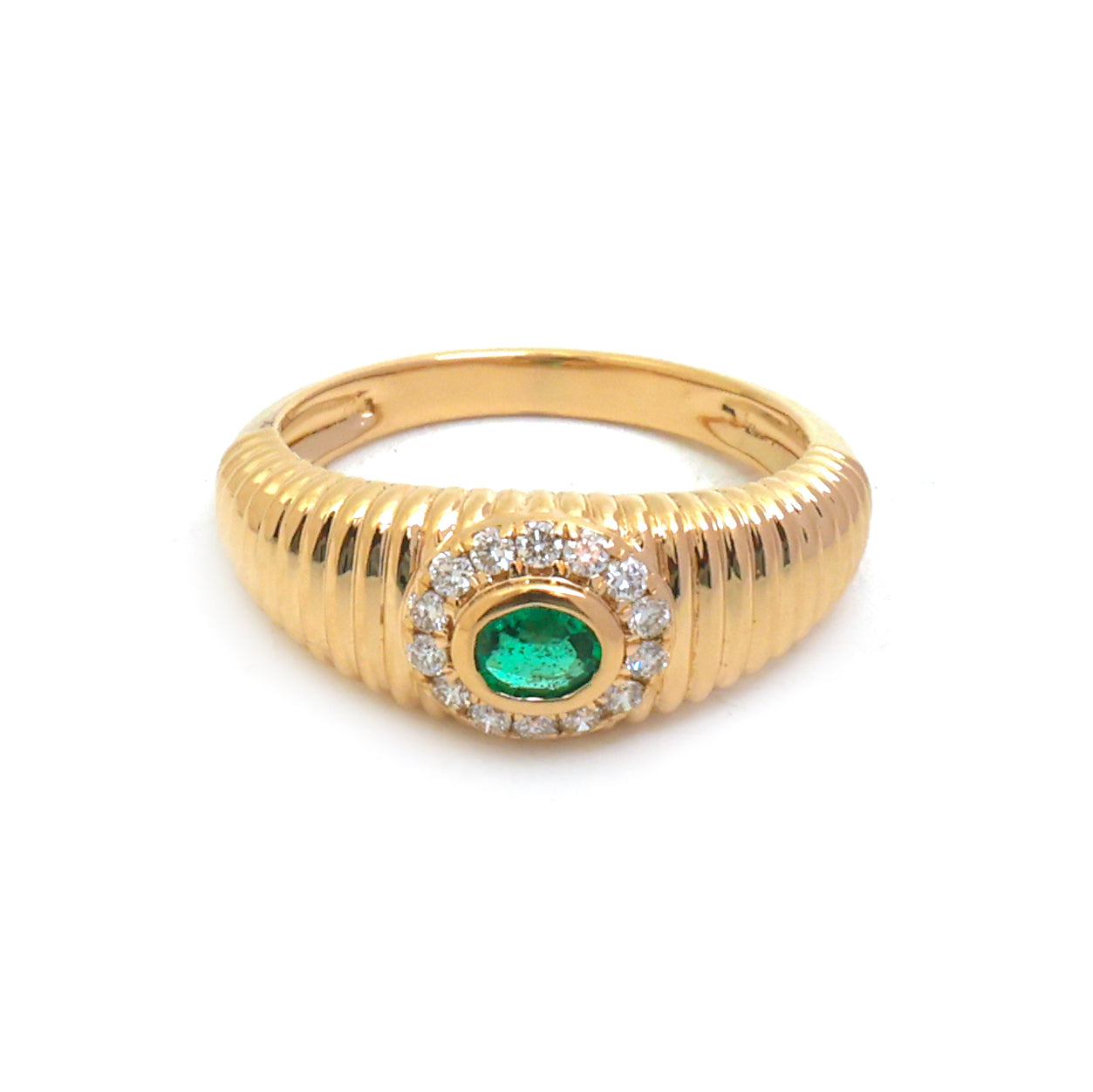 JPRG-5505/13086 Emerald Diamond Ring | 18K