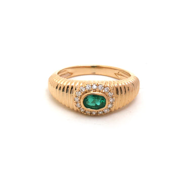 JPRG-5506/13087 Emerald Diamond Ring | 18K
