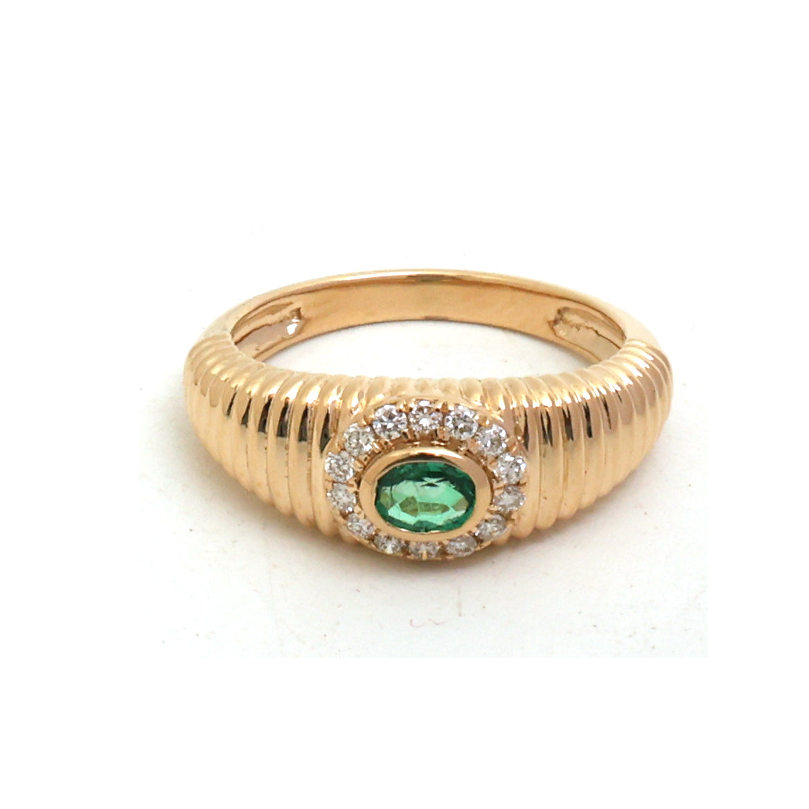 JPRG-5507/13088 Emerald Diamond Ring | 18K