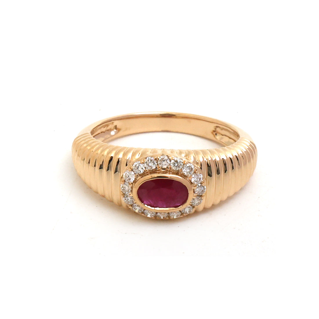 JPRG-5509/13090 Ruby Diamond Ring | 18K