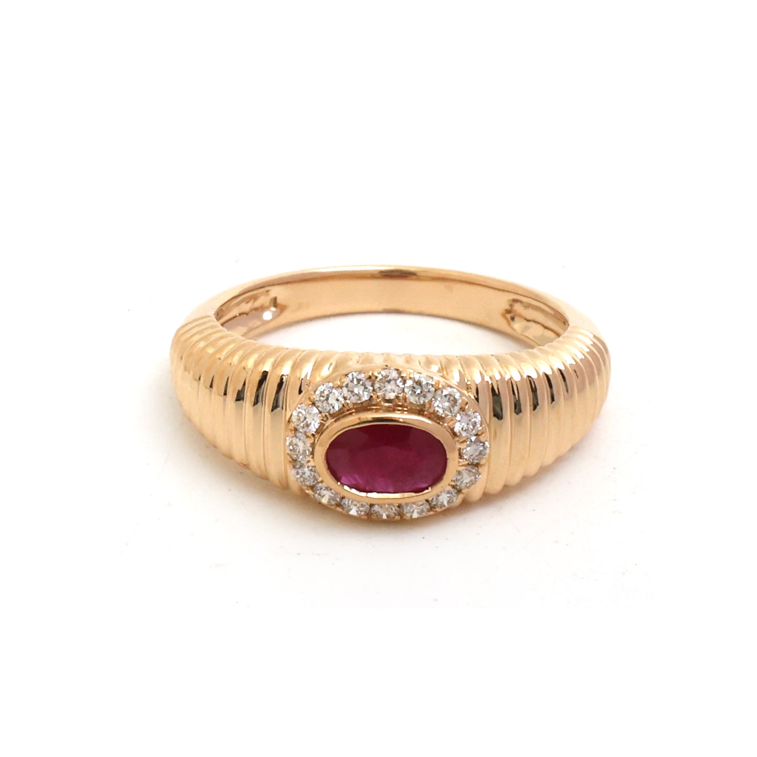 JPRG-5509/13090 Ruby Diamond Ring | 18K