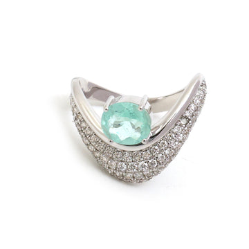 JPRG-5510/13092 Paraiba Tourmaline Diamond Ring | 18K