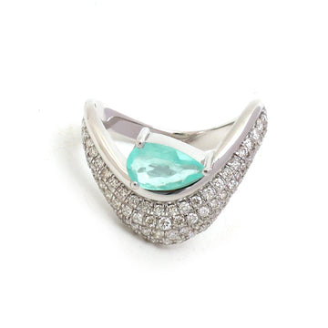 JPRG-5516/13107 Paraiba Tourmaline Diamond Ring | 18K