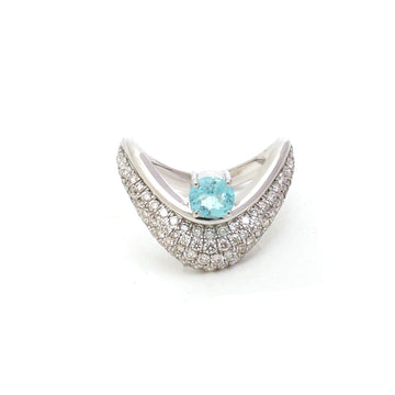 JPRG-5518/13109 Paraiba Tourmaline Diamond Ring | 18K