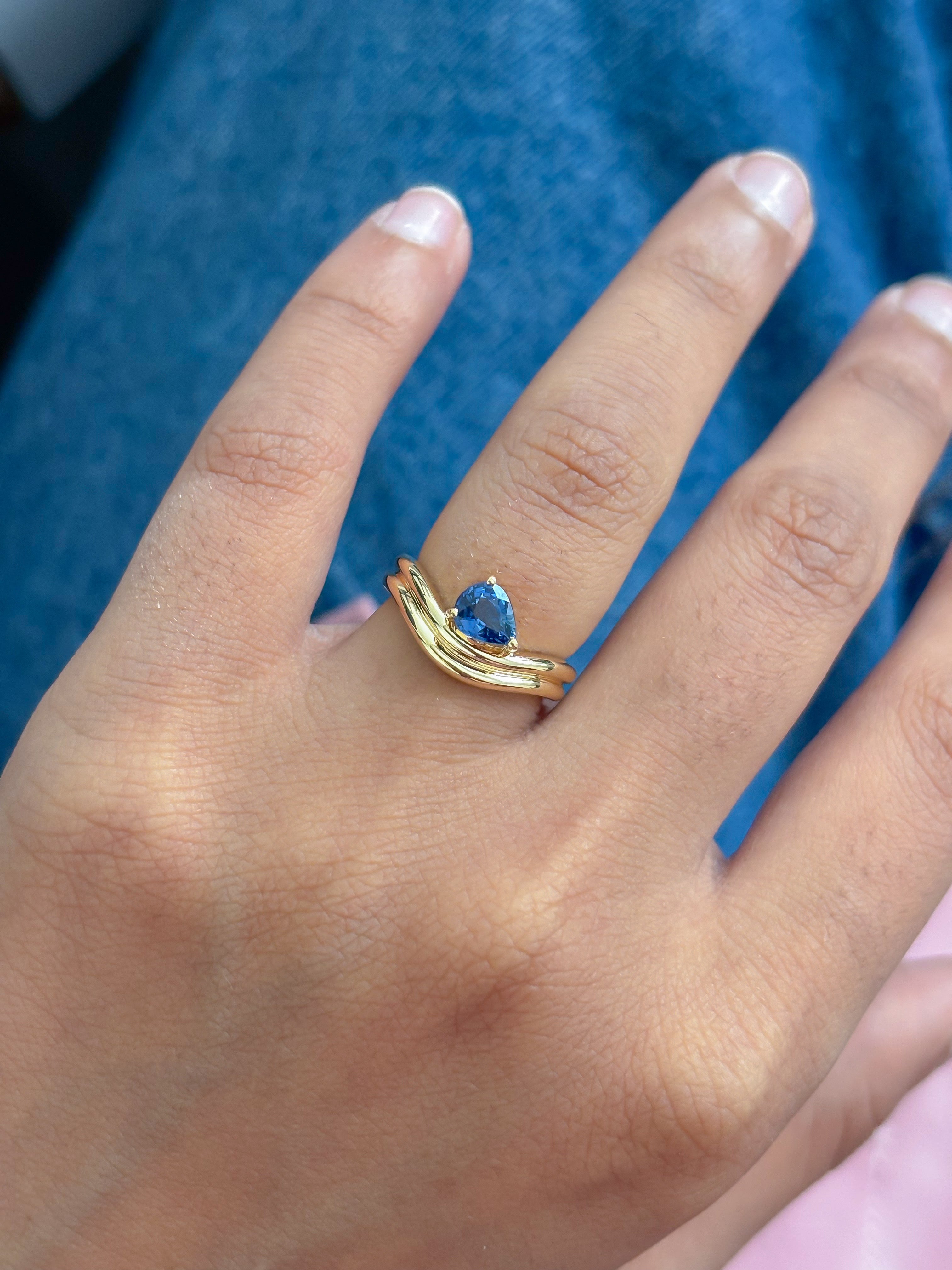 JPRG-5522/13113 Blue Sapphire Ring | 18K