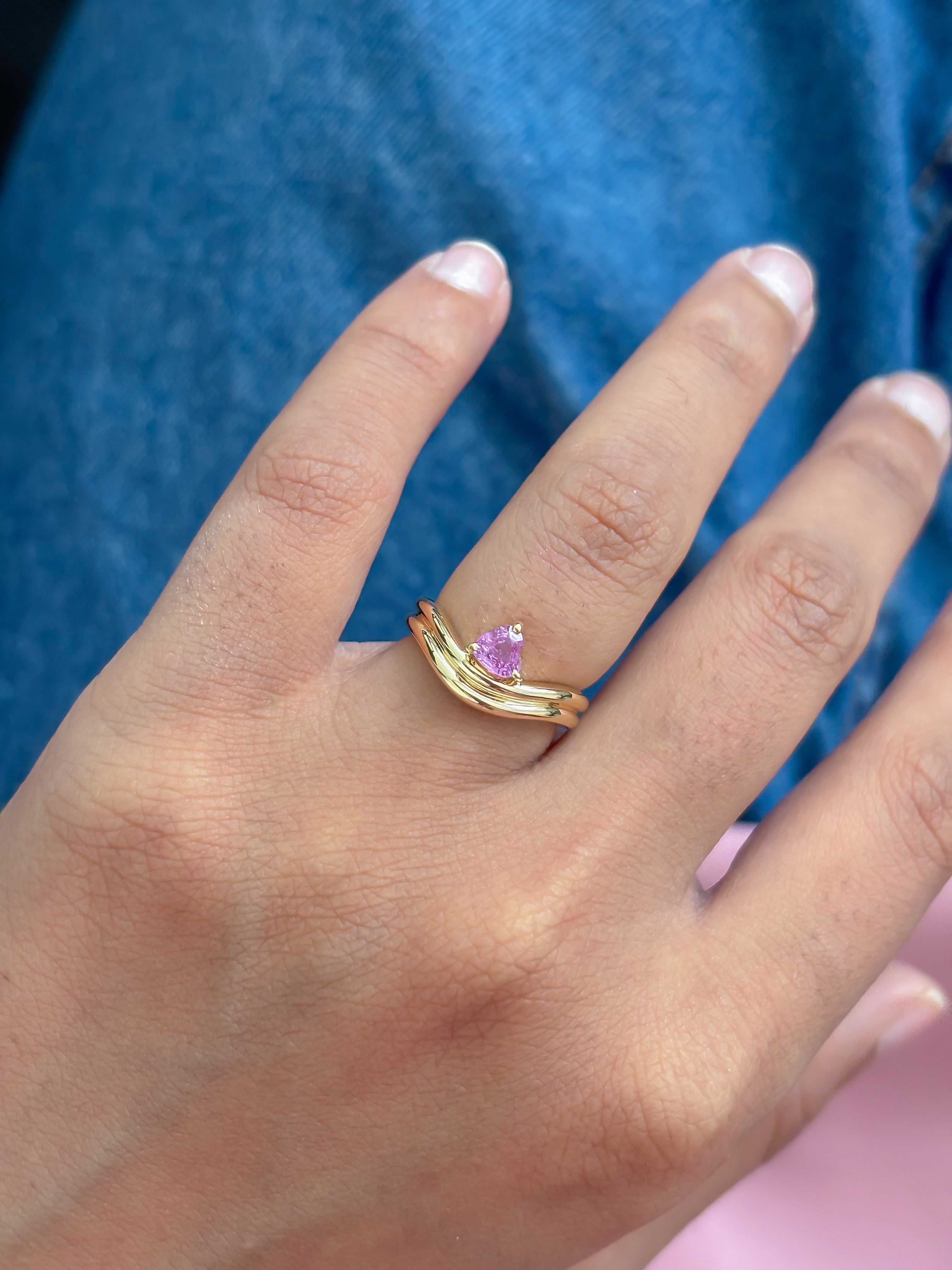 JPRG-5526/13117 Pink Sapphire Ring | 18K