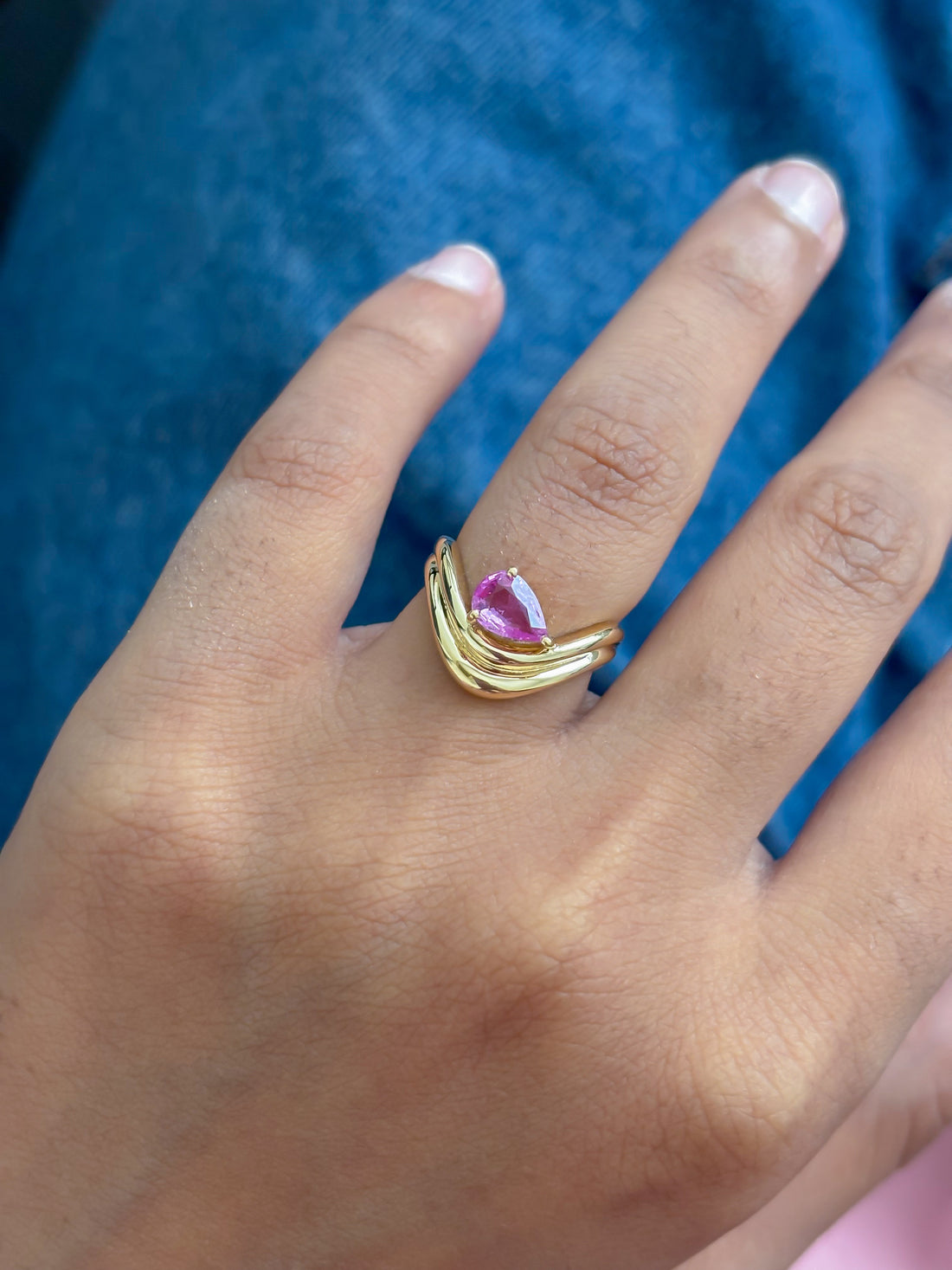 JPRG-5527/13118 Pink Sapphire Ring | 18K