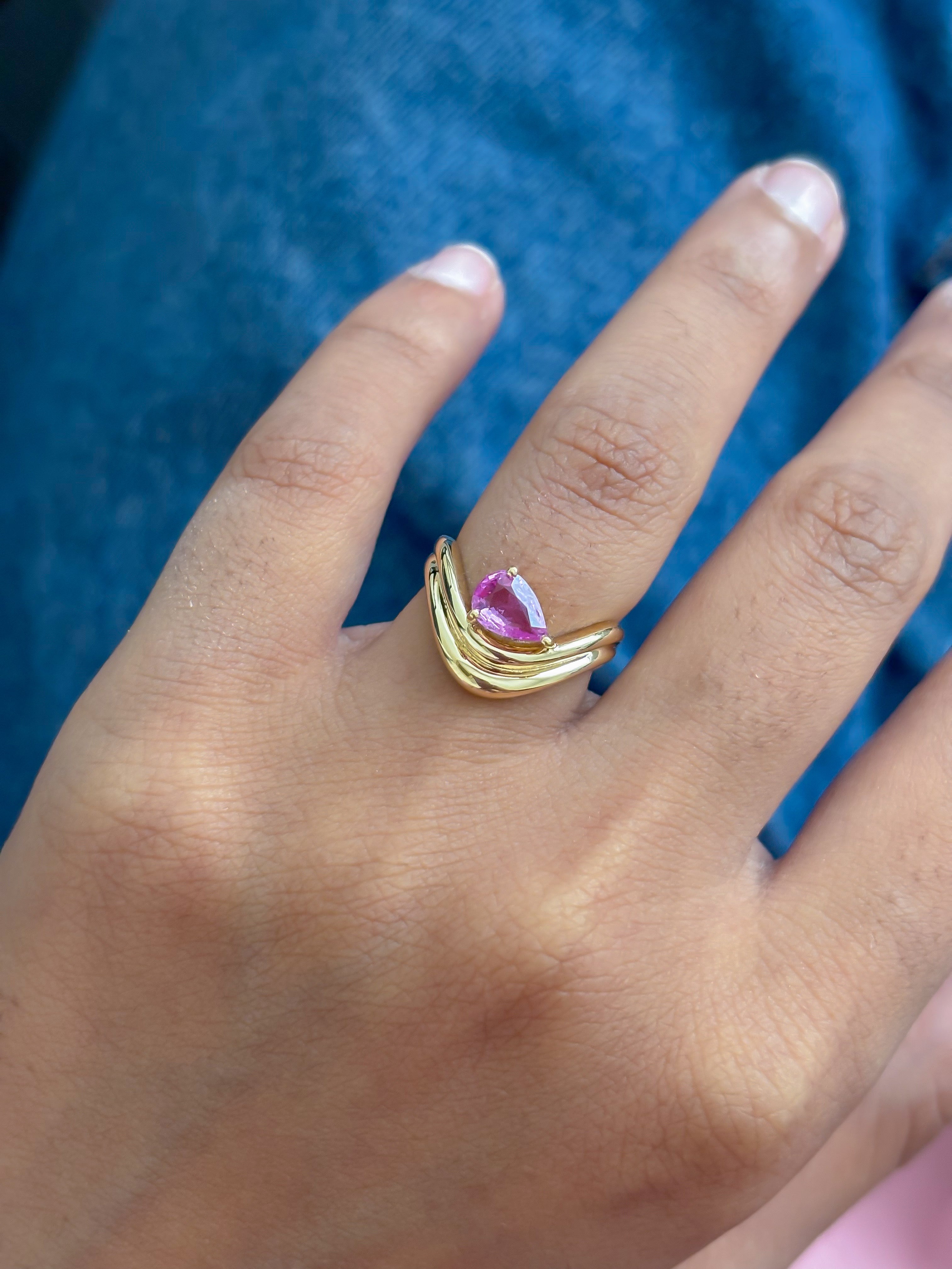 JPRG-5527/13118 Pink Sapphire Ring | 18K