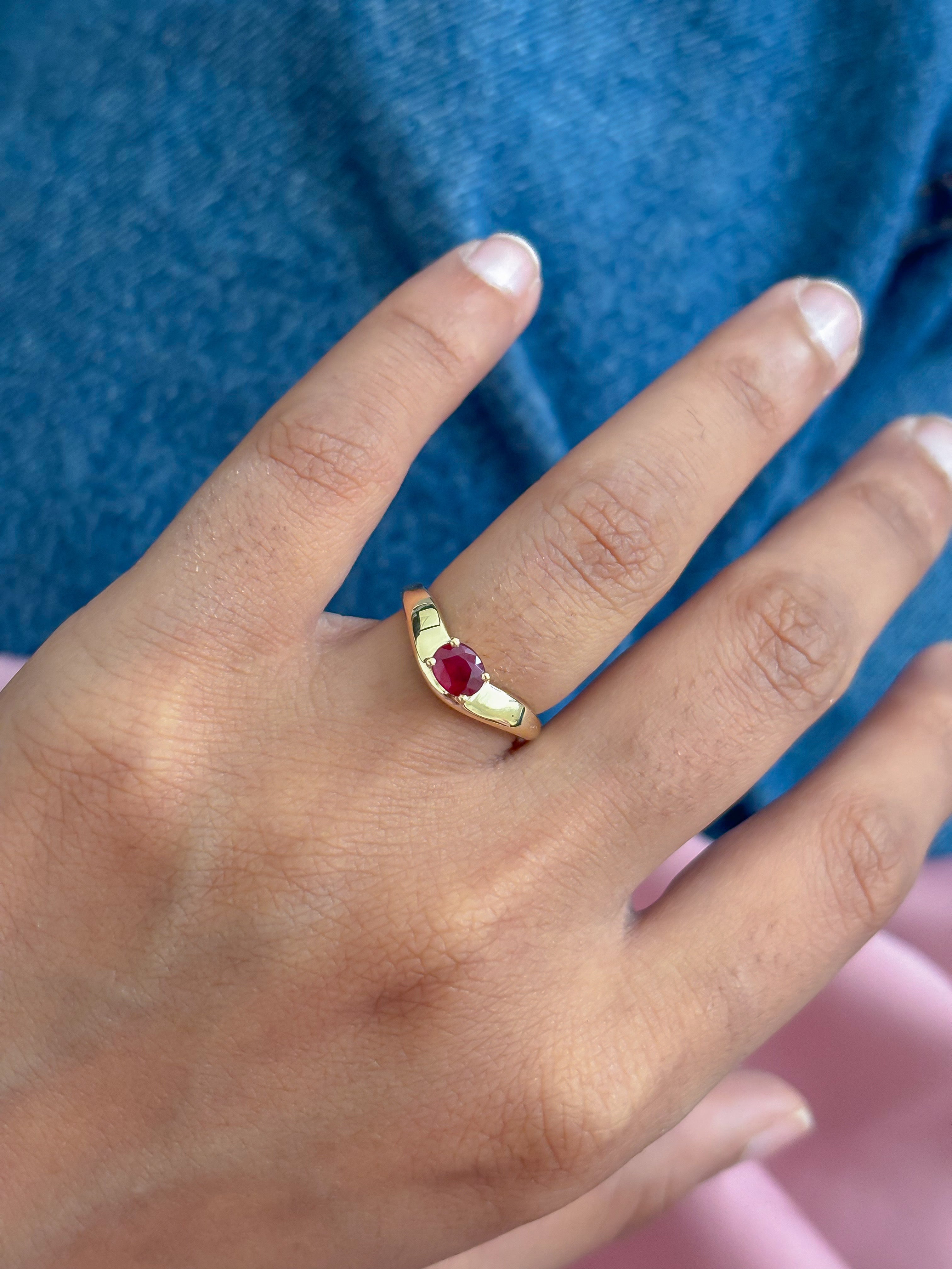 JPRG-5530/13121 Ruby Ring | 18K