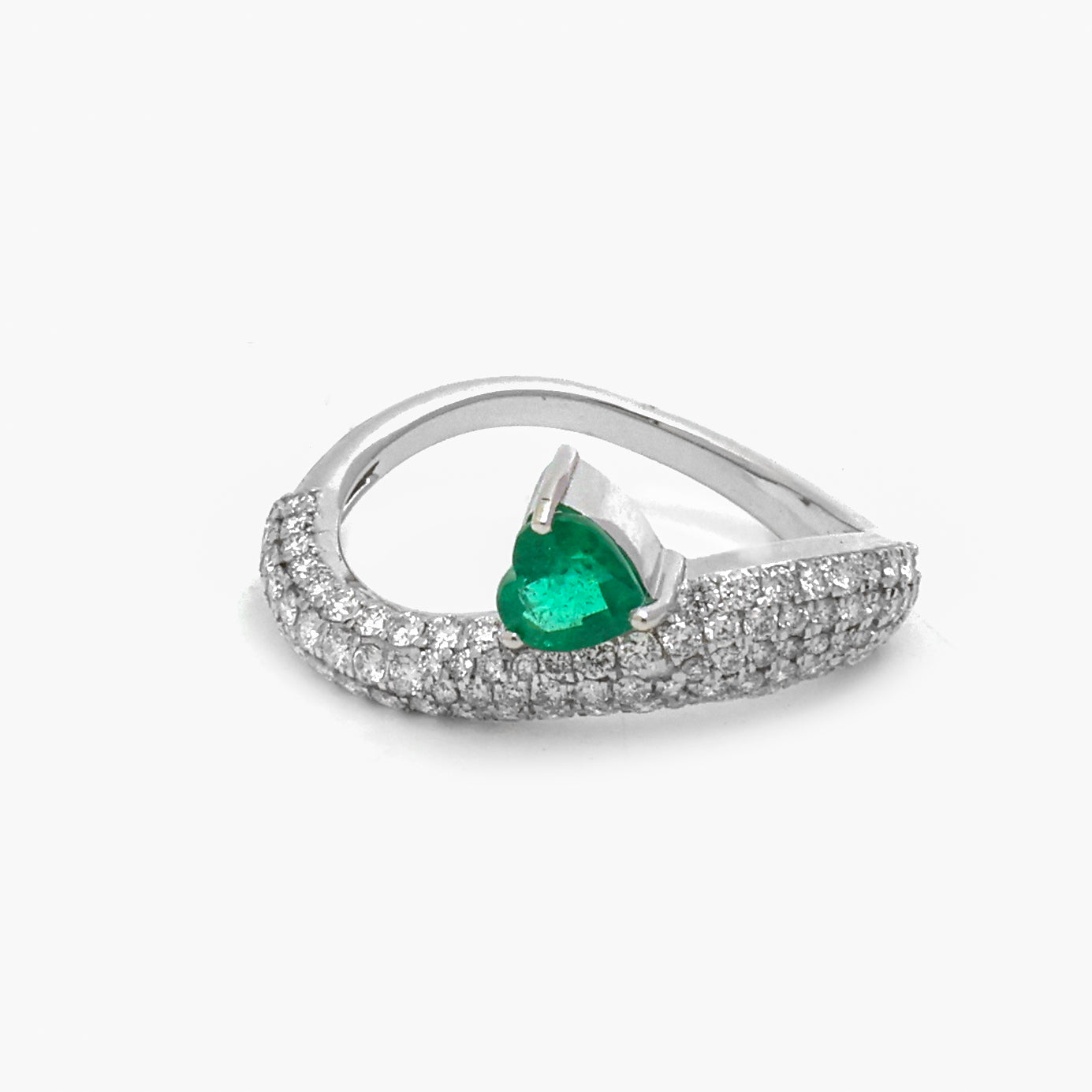 JPRG-5535/13126 Emerald Diamond Ring | 18K