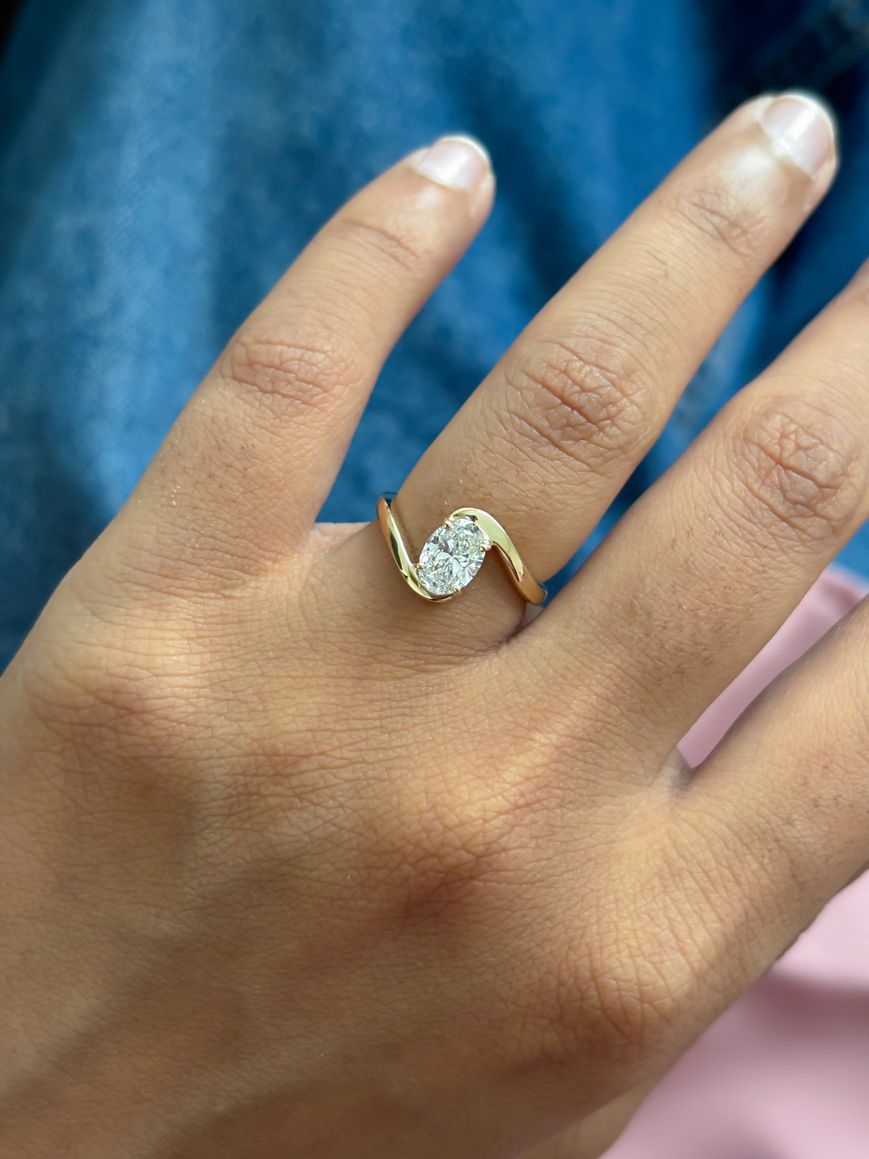 JPRG-5537/13159 Lab Grown Diamond Ring | 14K
