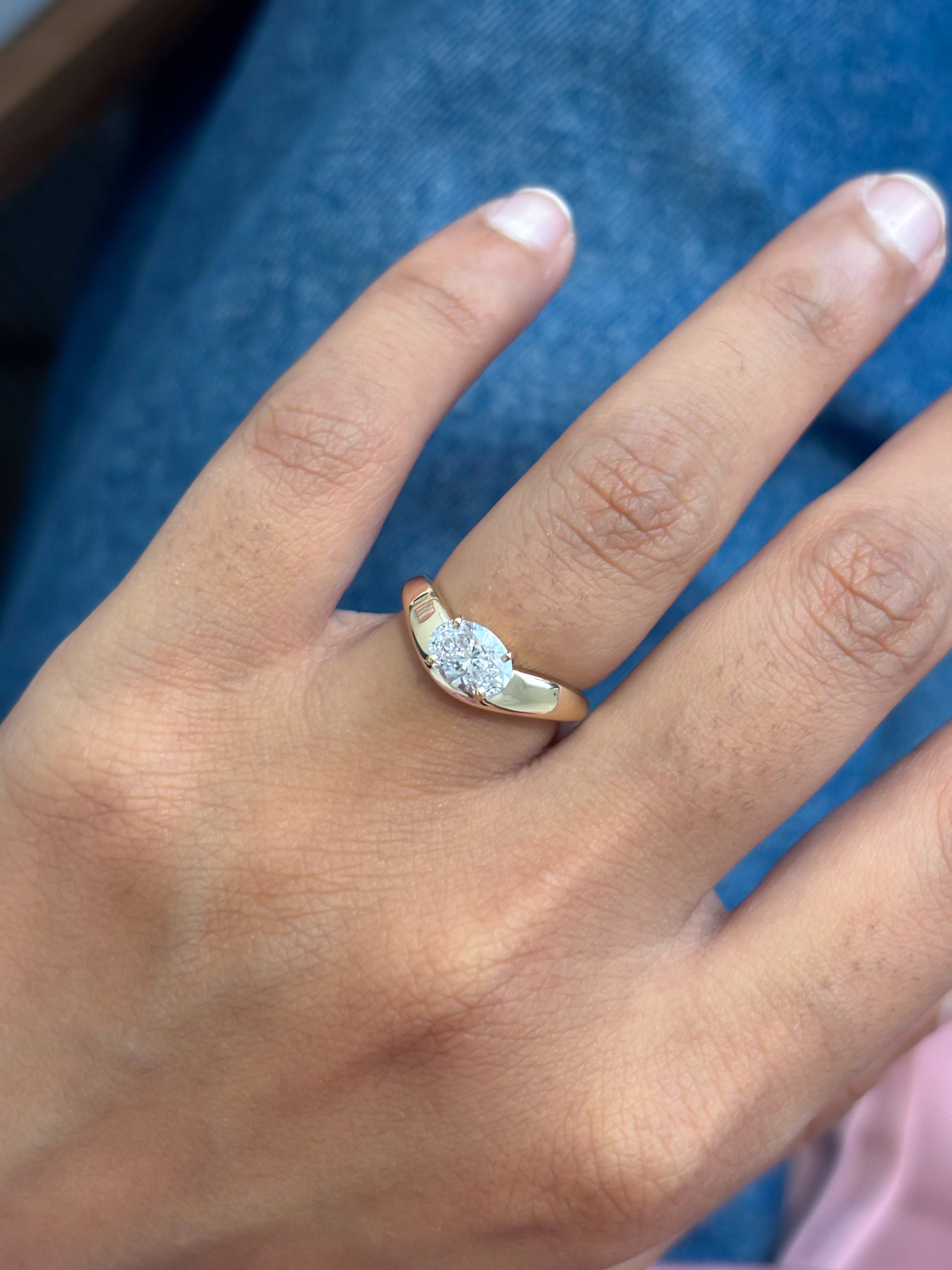 JPRG-5553/13178 Lab Grown Diamond Ring | 14K