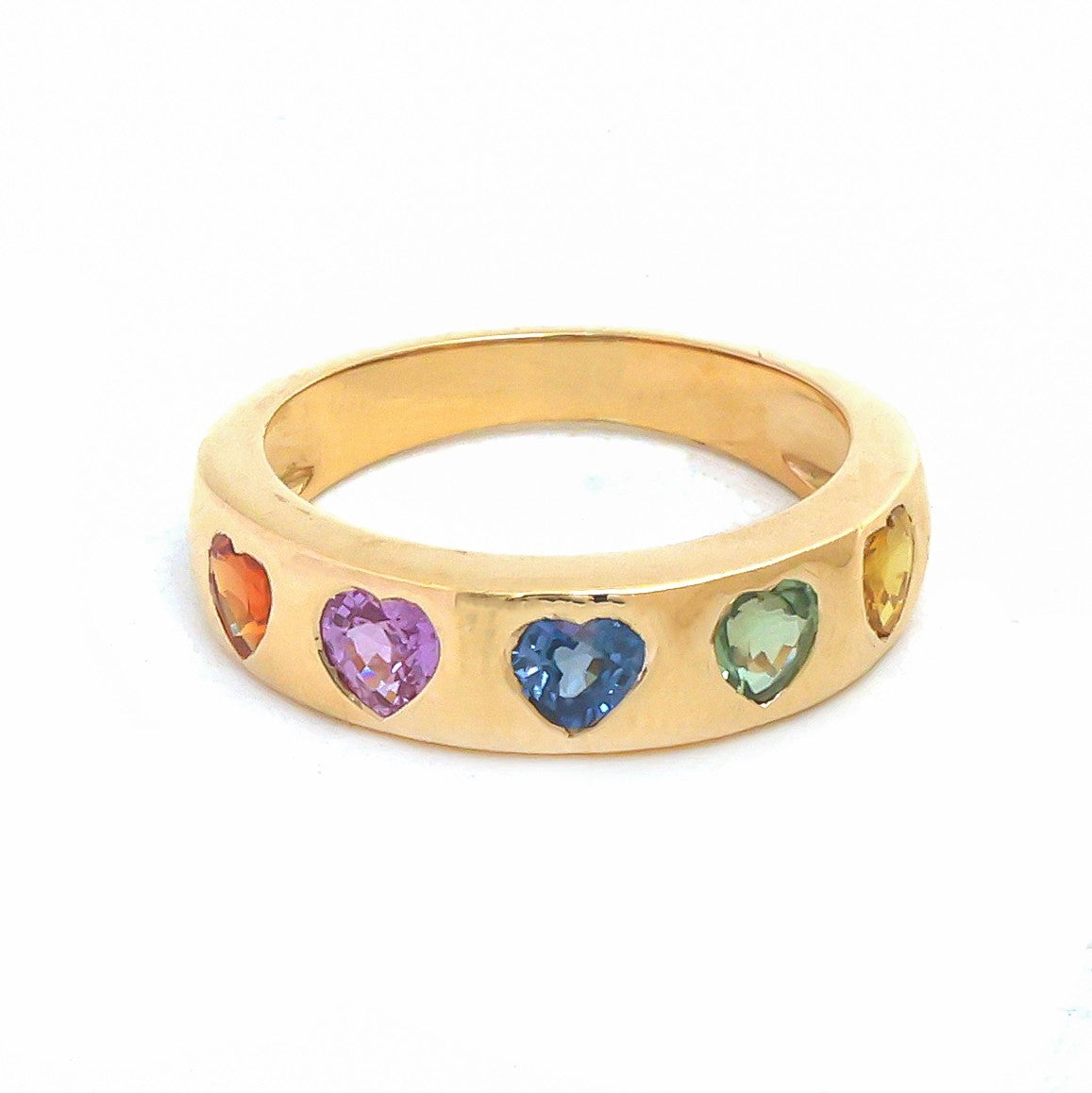 JPRG-5560/13203 Rainbow Sapphire Ring | 14K