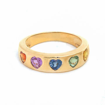 JPRG-5560/13203 Rainbow Sapphire Ring | 14K