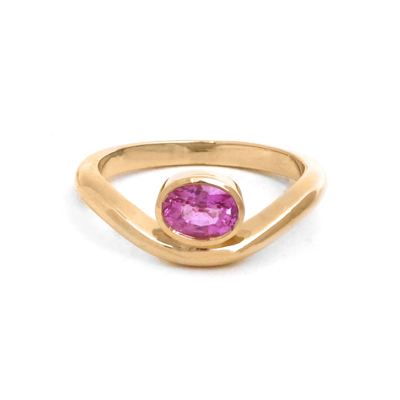 JPRG-5575/13221 Pink Sapphire Ring | 14K