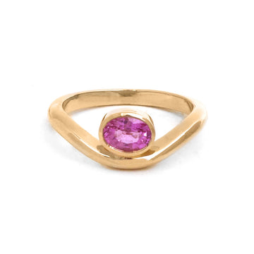 JPRG-5575/13221 Pink Sapphire Ring | 14K