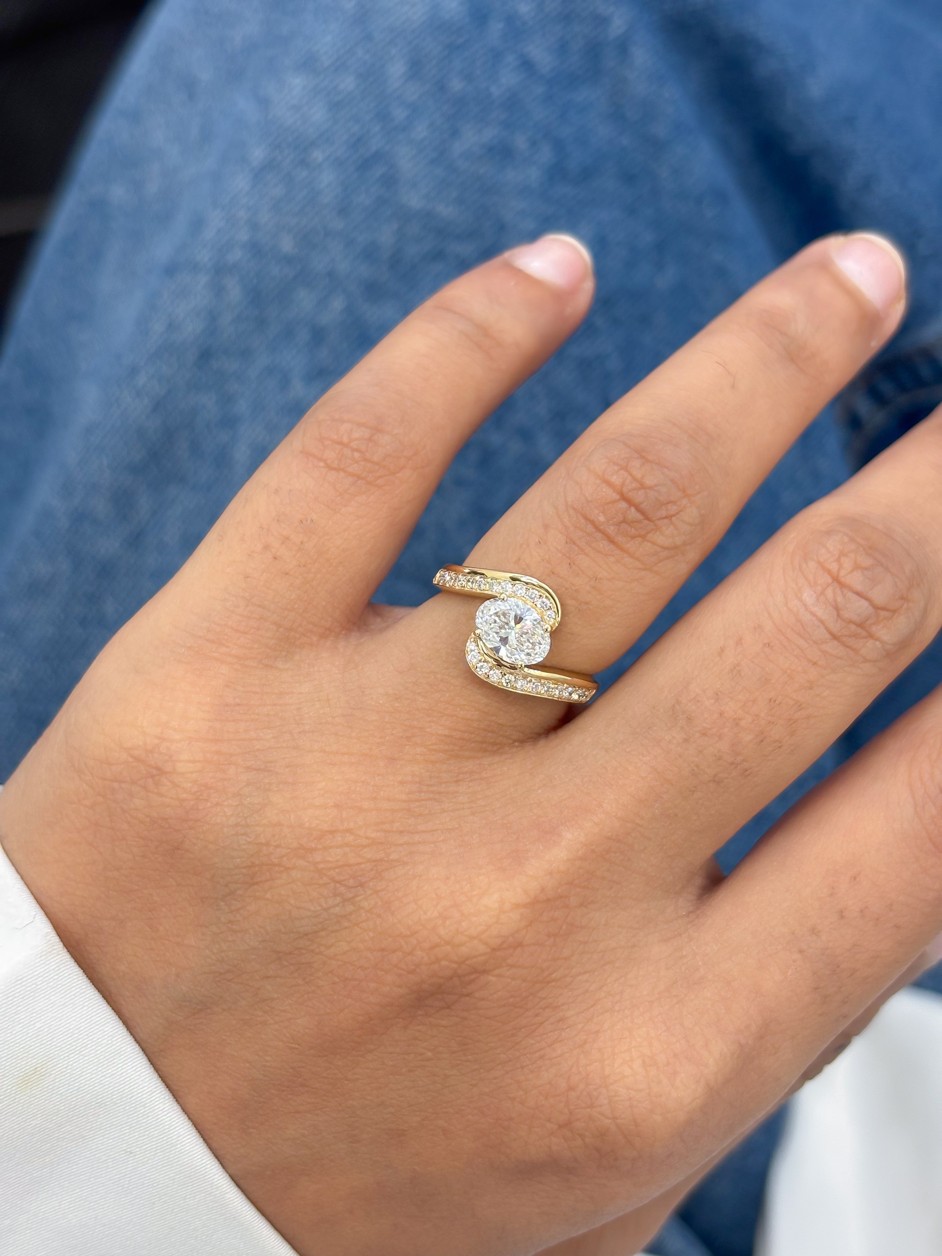 JPRG-5581/13227 Lab Grown Diamond Ring | 14K