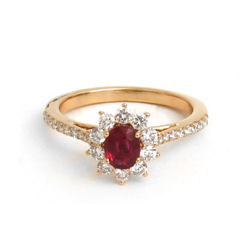 JPRG-5602/13296 Ruby Diamond Ring | 18K