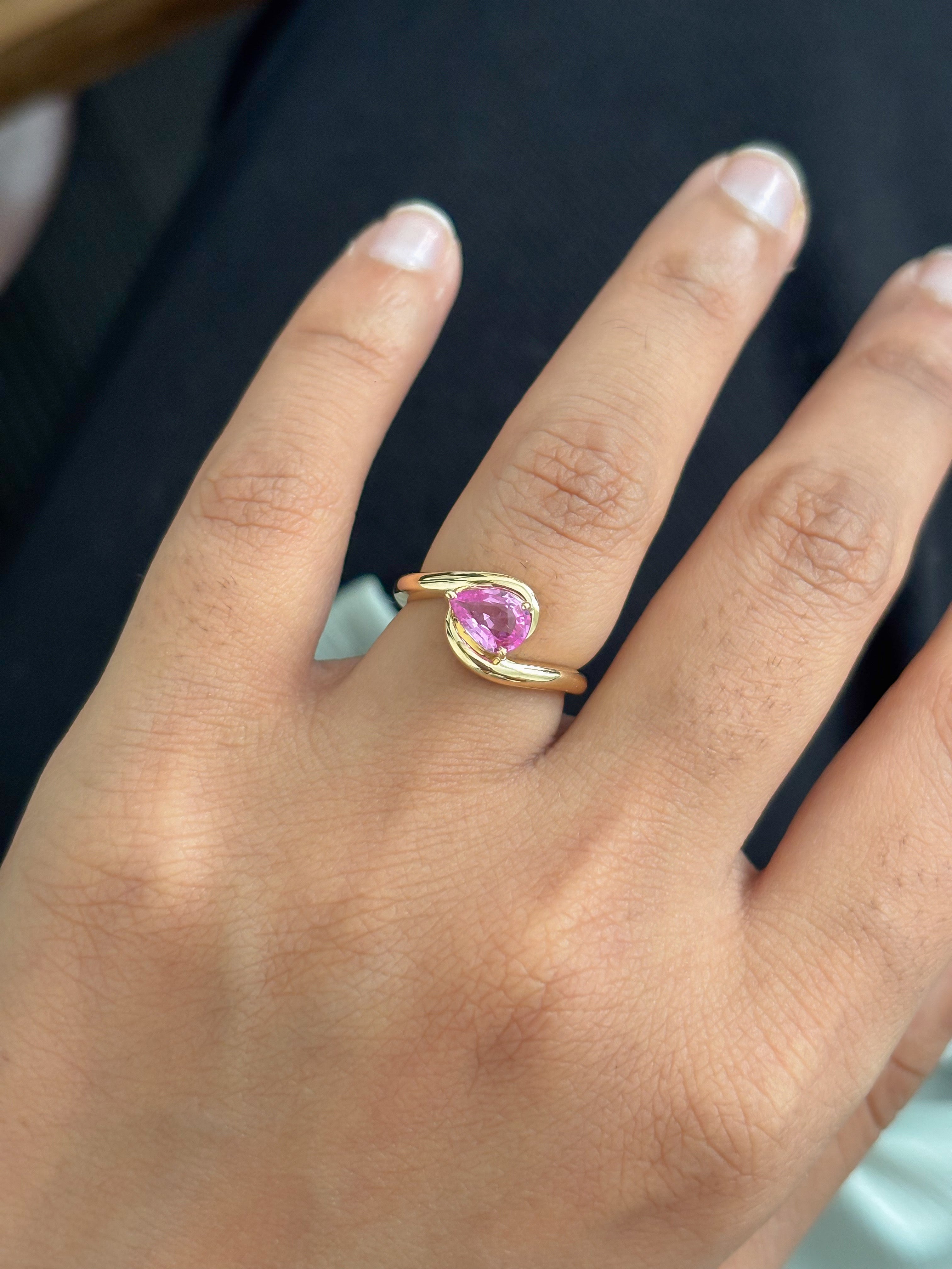 JPRG-5624/13323 Pink Sapphire Ring | 18K