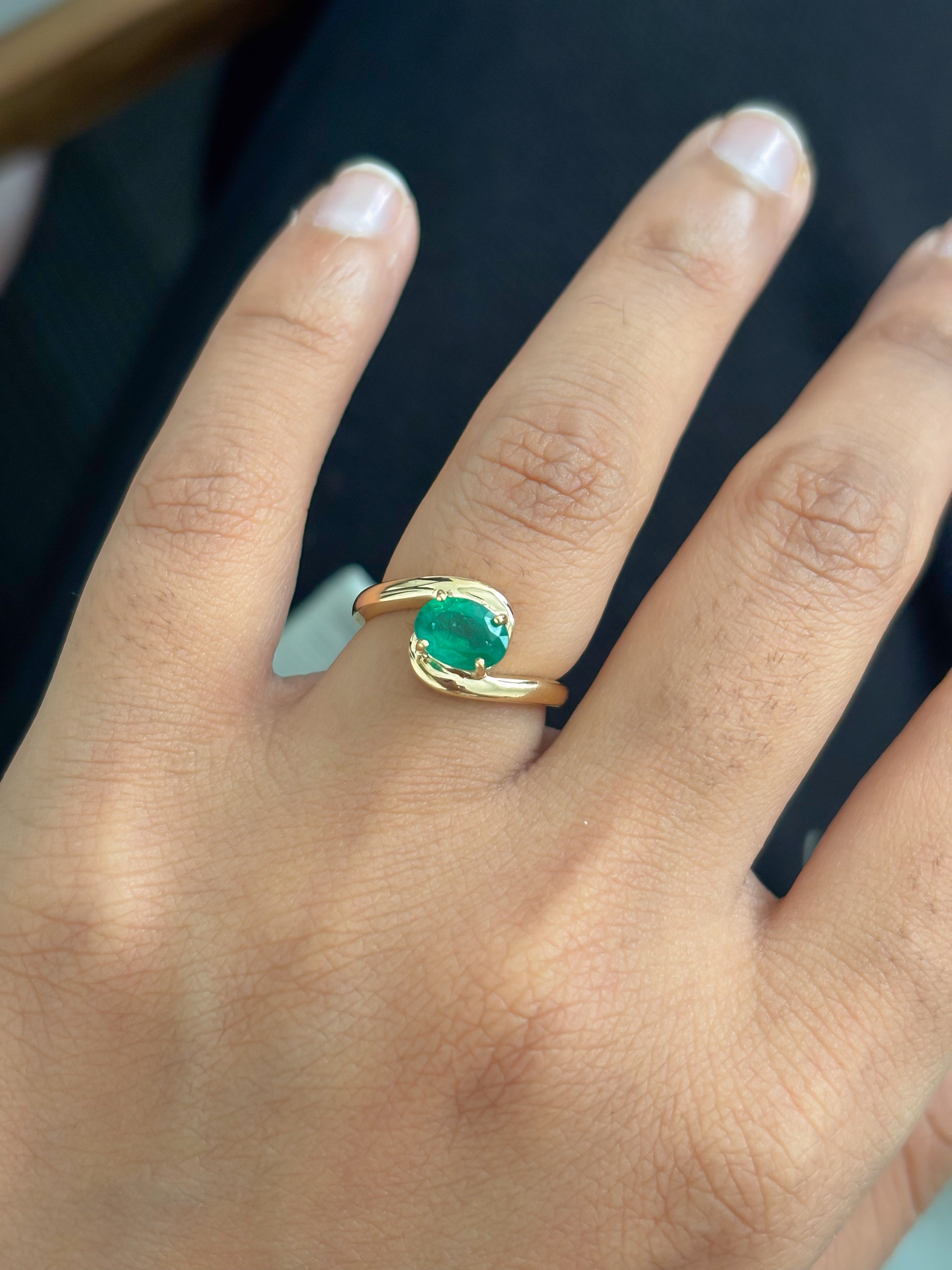 JPRG-5626/13325 Emerald Ring | 18K