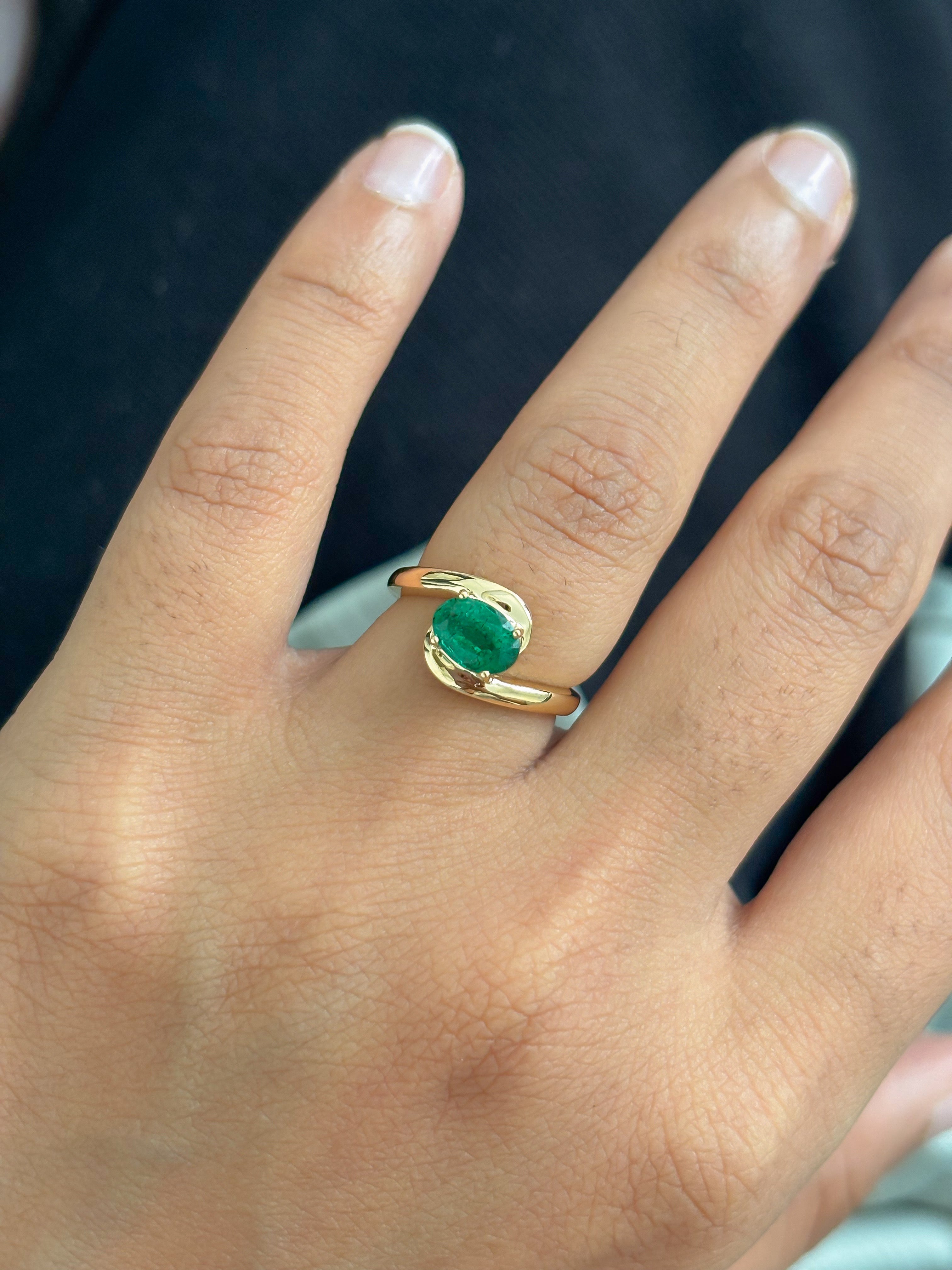JPRG-5627/13326 Emerald Ring | 18K