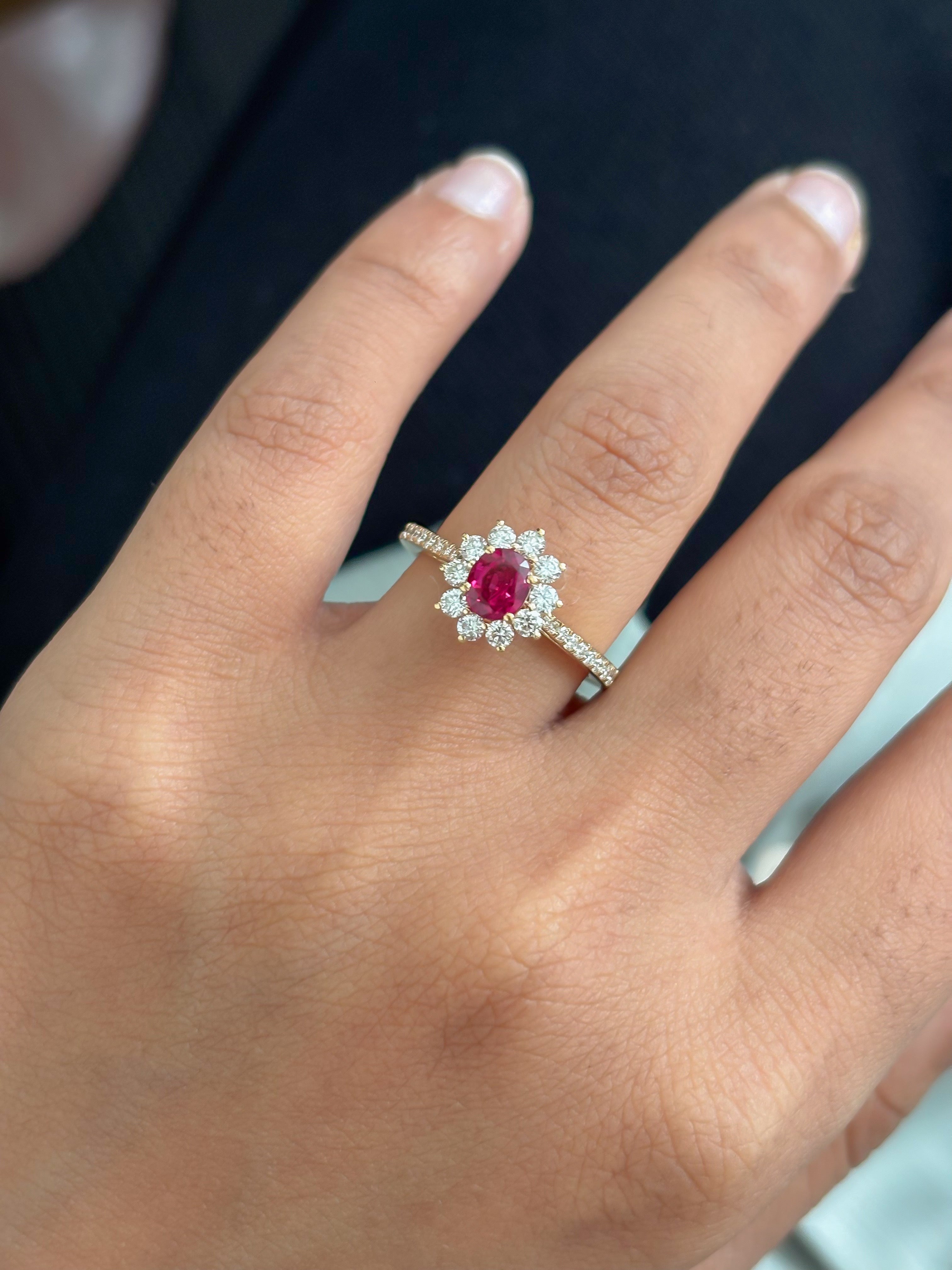 JPRG-5632/13331 Ruby Diamond Ring | 18K