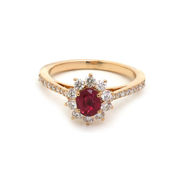 JPRG-5632/13331 Ruby Diamond Ring | 18K