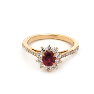 JPRG-5634/13333 Ruby Diamond Ring | 18K