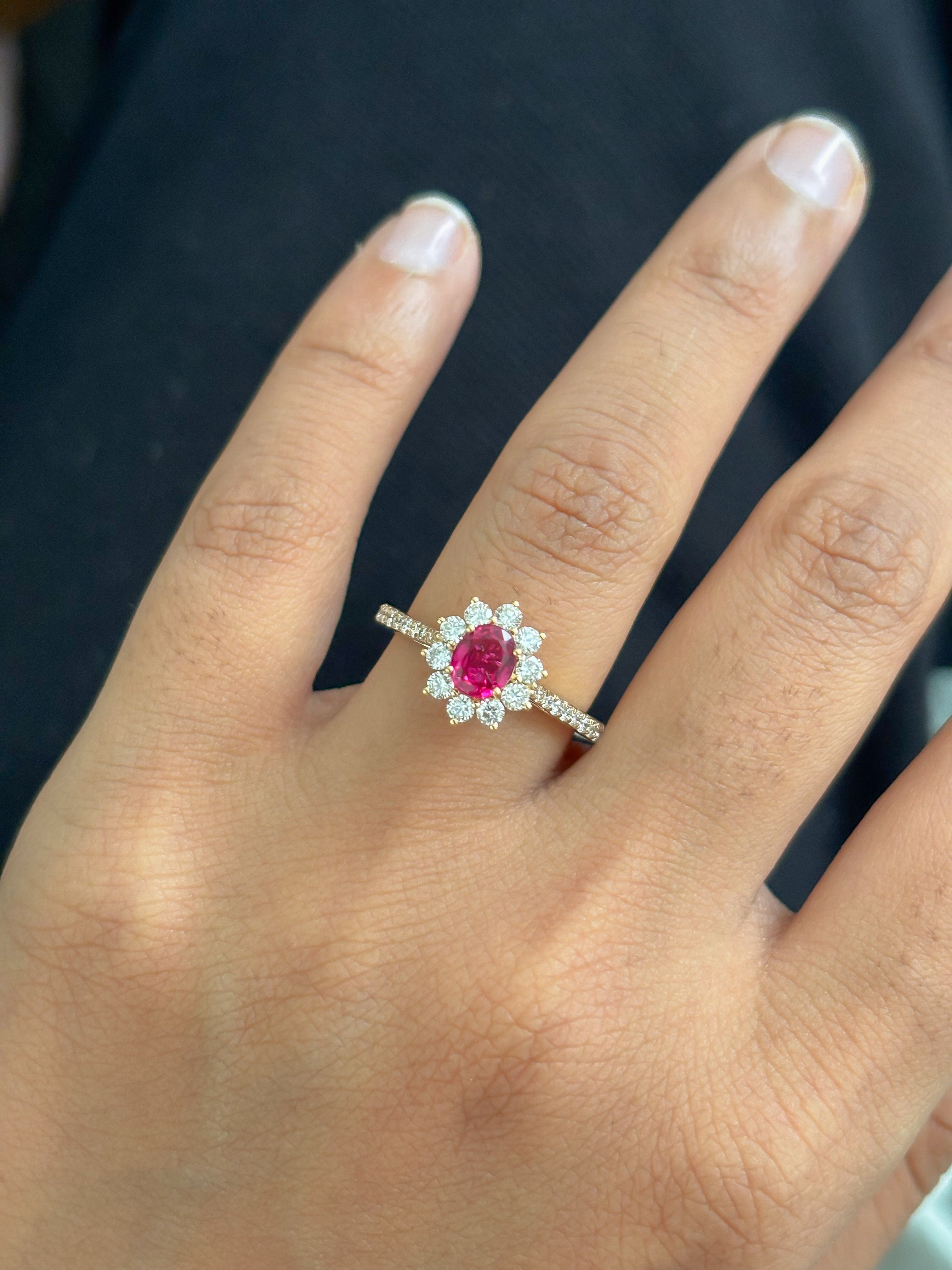 JPRG-5636/13335 Ruby Diamond Ring | 18K