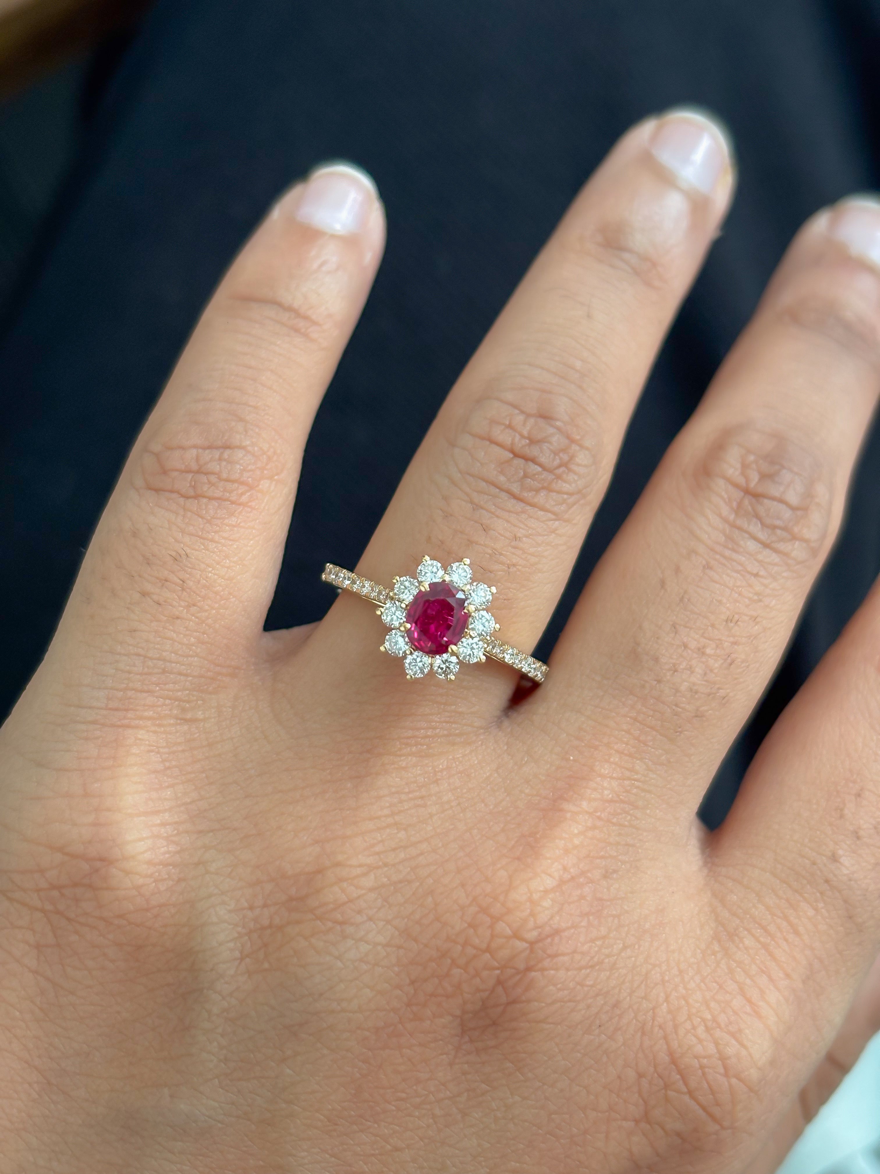 JPRG-5637/13336 Ruby Diamond Ring | 18K