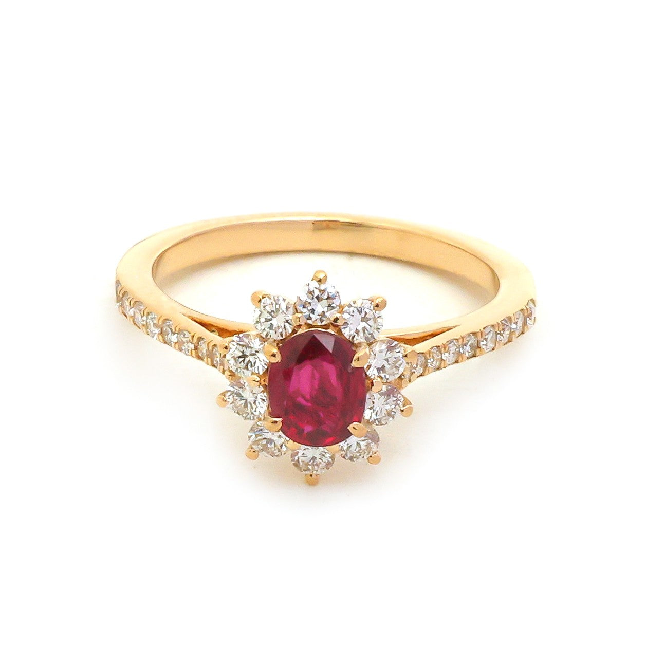 JPRG-5637/13336 Ruby Diamond Ring | 18K