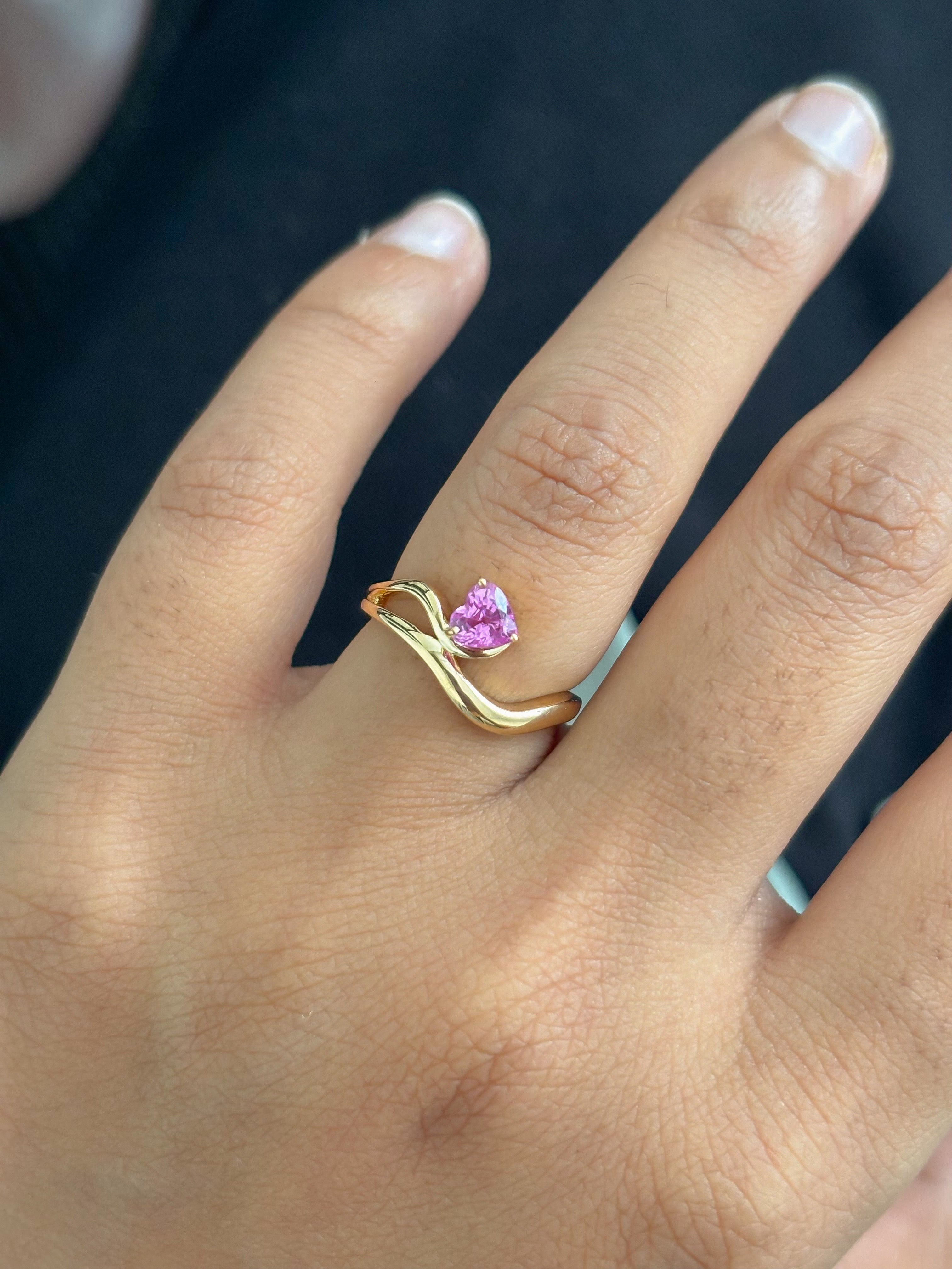 JPRG-5639/13338 Pink Sapphire Ring | 18K
