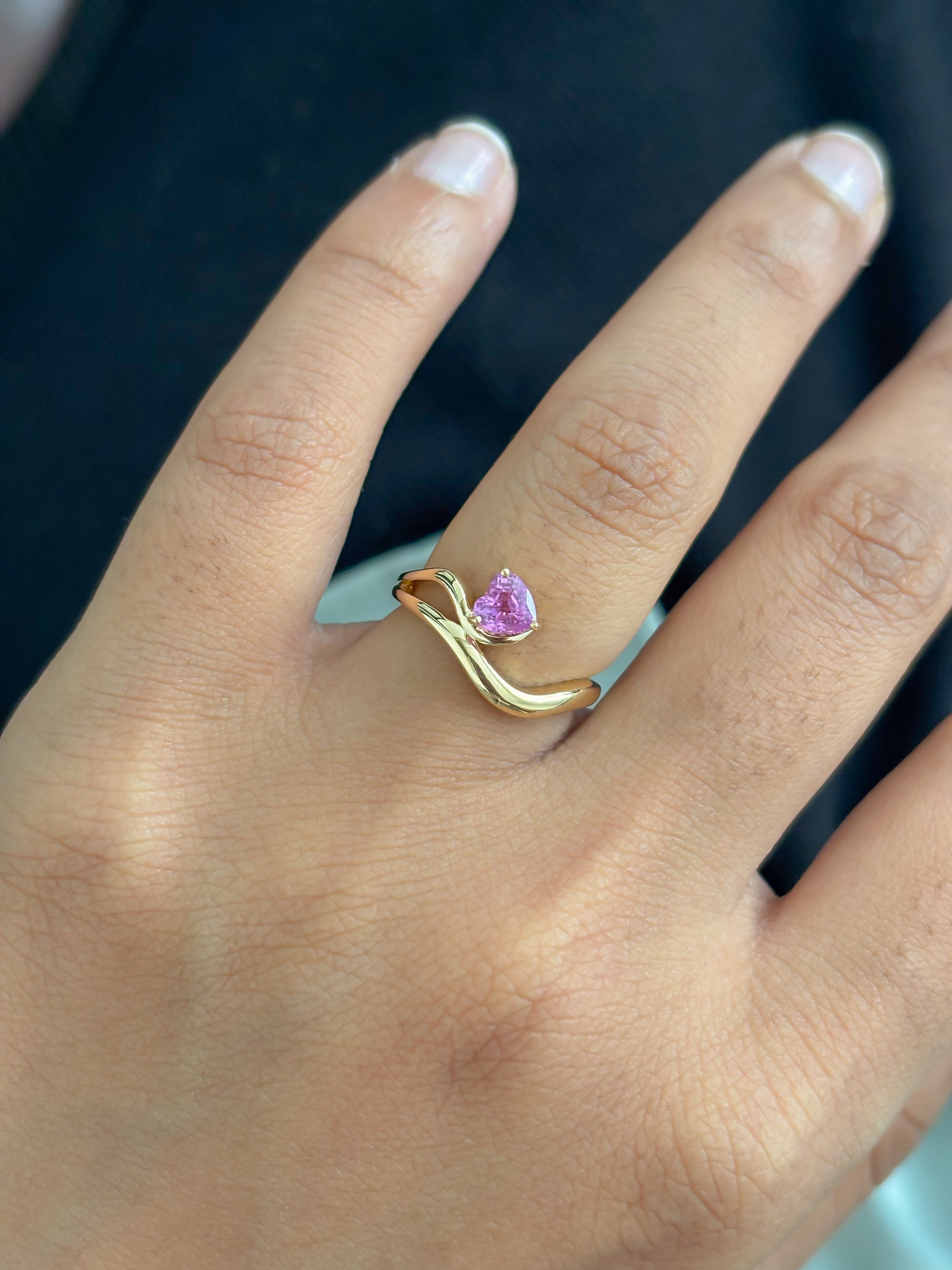 JPRG-5640/13339 Pink Sapphire Ring | 18K